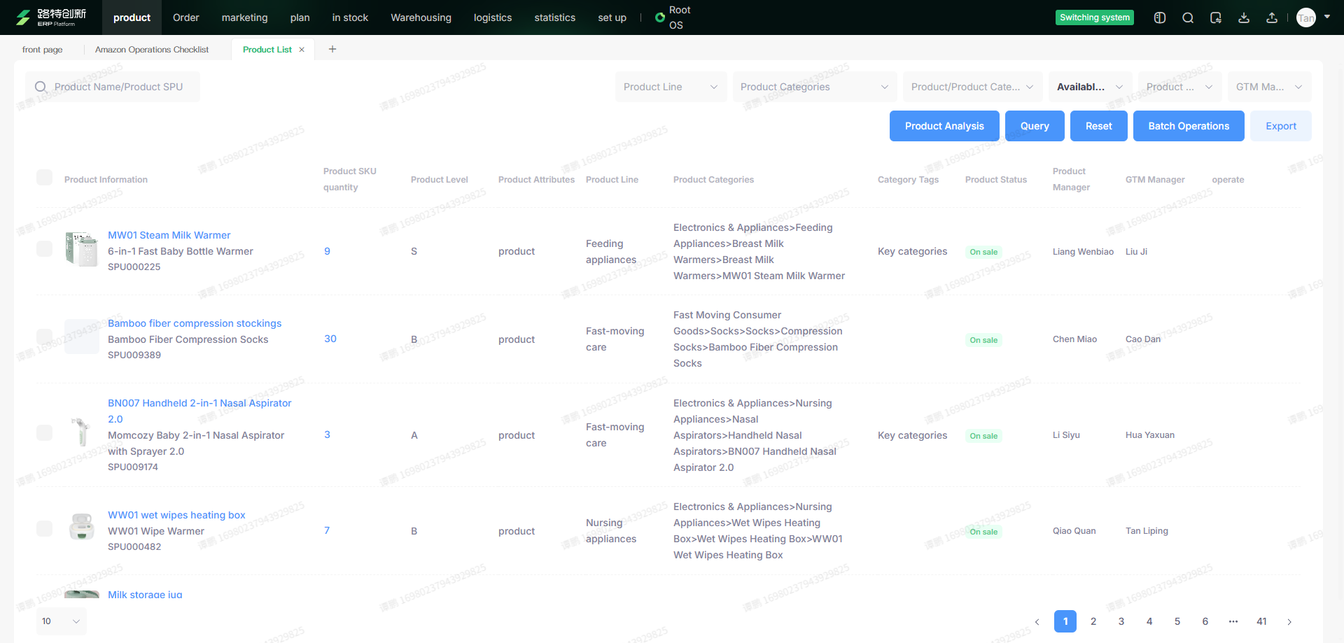 Product Management Dashboard